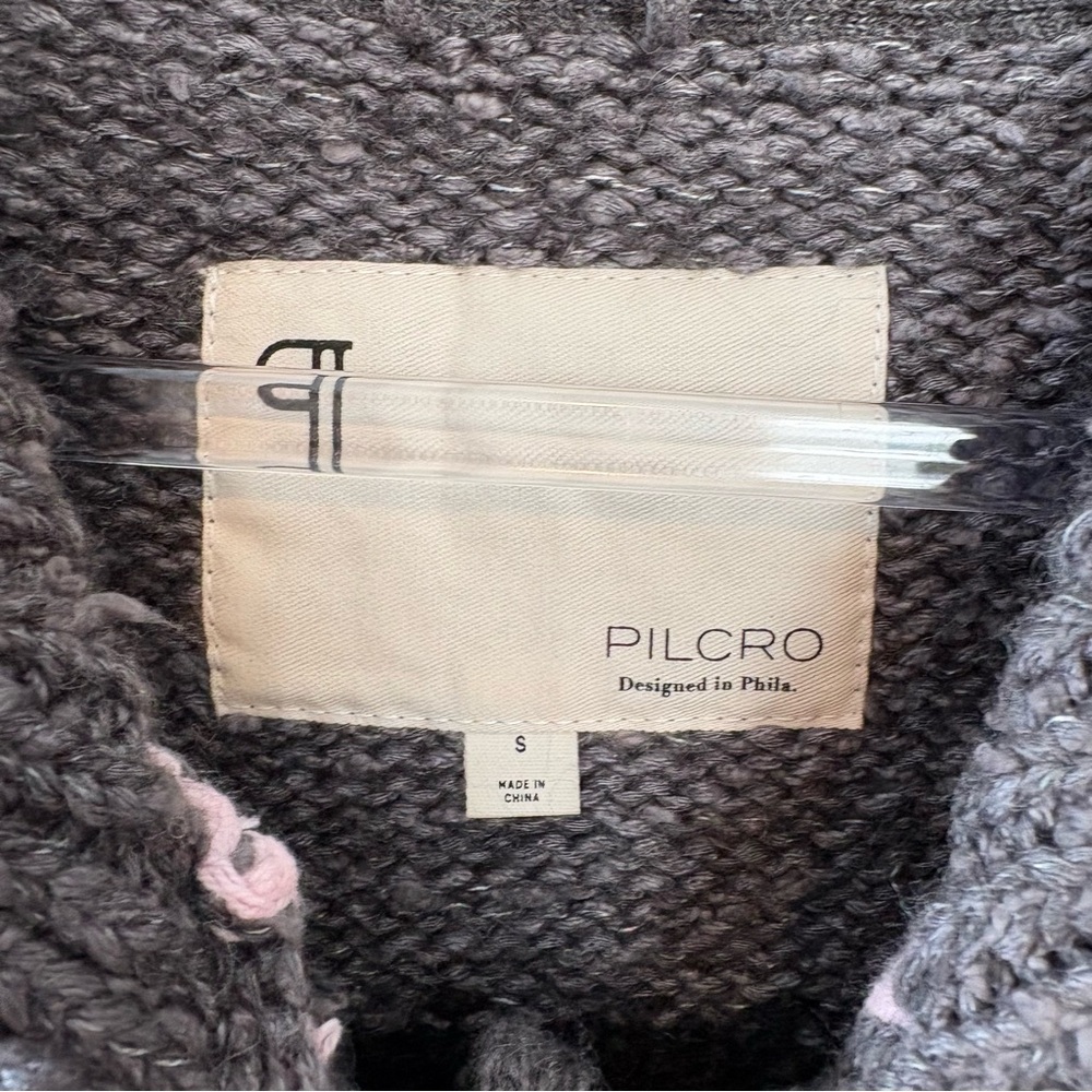 New Anthropologie Pilcro Jesse French bulldog icon cardigan sweater - Picture 5 of 8